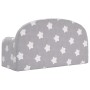 Sofá de niños de 2 plazas felpa suave gris claro con estrellas de , Mobiliario para bebés y niños pequeños - Ref: Foro24-3570...