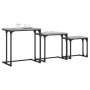 Stackable coffee tables 3 pieces Sonoma gray engineered wood by , Coffee table - Ref: Foro24-837820, Price: 41,42 €, Discount: %