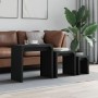 Stackable coffee tables 3 pieces black engineered wood by , Coffee table - Ref: Foro24-837822, Price: 52,88 €, Discount: %