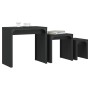 Stackable coffee tables 3 pieces black engineered wood by , Coffee table - Ref: Foro24-837822, Price: 52,88 €, Discount: %