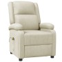 Cream Synthetic Leather Massage Chair by , Electric massage chairs - Ref: Foro24-344182, Price: 206,96 €, Discount: %