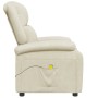 Cream Synthetic Leather Massage Chair by , Electric massage chairs - Ref: Foro24-344182, Price: 206,96 €, Discount: %