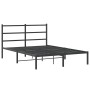 Bettgestell mit schwarzem Metallkopfteil 135x190 cm von , Betten und Lattenroste - Ref: Foro24-355364, Preis: 86,44 €, Rabatt: %