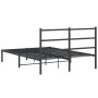 Bettgestell mit schwarzem Metallkopfteil 135x190 cm von , Betten und Lattenroste - Ref: Foro24-355364, Preis: 86,44 €, Rabatt: %