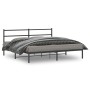 Estructura de cama con cabecero metal negro 183x213 cm de , Camas y somieres - Ref: Foro24-355370, Precio: 97,20 €, Descuento: %