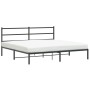 Estructura de cama con cabecero metal negro 183x213 cm de , Camas y somieres - Ref: Foro24-355370, Precio: 99,99 €, Descuento: %