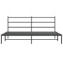 Estructura de cama con cabecero metal negro 183x213 cm de , Camas y somieres - Ref: Foro24-355370, Precio: 99,99 €, Descuento: %