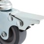 Swivel wheels pin hole and double brakes 4 pcs 50 mm by vidaXL, Material handling - Ref: Foro24-143423, Price: 17,59 €, Disco...