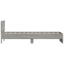 Cama con cabecero madera de ingeniería gris Sonoma 90x190 cm de , Camas y somieres - Ref: Foro24-838657, Precio: 93,97 €, Des...