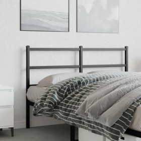 Cabecero de metal negro 140 cm de , Cabeceros y pies de cama - Ref: Foro24-355398, Precio: 31,99 €, Descuento: %