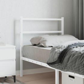 Cabecero de metal blanco 80 cm de , Cabeceros y pies de cama - Ref: Foro24-355441, Precio: 21,02 €, Descuento: %