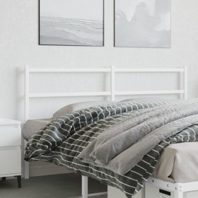 White metal headboard 150 cm by , Headboards and footboards - Ref: Foro24-355448, Price: 30,99 €, Discount: %