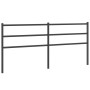 Black metal headboard 200 cm by , Headboards and footboards - Ref: Foro24-355403, Price: 32,99 €, Discount: %