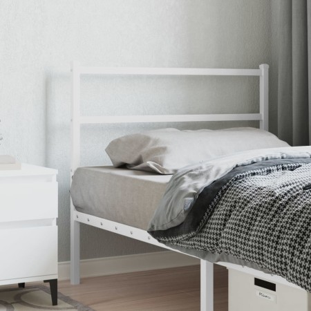 White metal headboard 100 cm by , Headboards and footboards - Ref: Foro24-355443, Price: 23,99 €, Discount: %