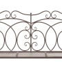 Banco de jardín metal marrón envejecido 104 cm de vidaXL, Bancos de jardín - Ref: Foro24-45437, Precio: 146,07 €, Descuento: %