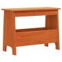 Hallway bench solid wax brown pine wood 60x28x45 cm by , Benches for halls and storage - Ref: Foro24-837387, Price: 40,08 €, ...