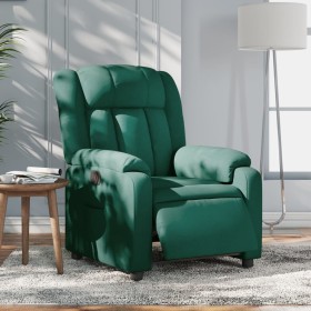 Electric recliner dark green fabric by , Armchairs - Ref: Foro24-3205298, Price: 264,60 €, Discount: %