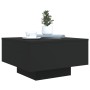 Mesa de centro con luces LED negro 55x55x31 cm de , Mesas de centro - Ref: Foro24-836575, Precio: 59,57 €, Descuento: %