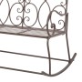 Banco de jardín metal marrón envejecido 104 cm de vidaXL, Bancos de jardín - Ref: Foro24-45437, Precio: 146,07 €, Descuento: %