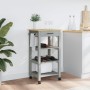 MONZA kitchen cart solid pine wood 48x40x90 cm by , Kitchen and dining carts - Ref: Foro24-376080, Price: 108,33 €, Discount: %