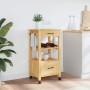 MONZA kitchen cart solid pine wood 48x40x90 cm by , Kitchen and dining carts - Ref: Foro24-376082, Price: 103,15 €, Discount: %