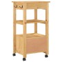 MONZA kitchen cart solid pine wood 48x40x90 cm by , Kitchen and dining carts - Ref: Foro24-376082, Price: 103,15 €, Discount: %