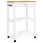 MONZA kitchen cart solid pine wood 60x40x90 cm by , Kitchen and dining carts - Ref: Foro24-376096, Price: 152,70 €, Discount: %