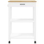 MONZA kitchen cart solid pine wood 60x40x90 cm by , Kitchen and dining carts - Ref: Foro24-376096, Price: 152,70 €, Discount: %