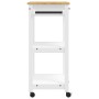 MONZA kitchen cart solid pine wood 60x40x90 cm by , Kitchen and dining carts - Ref: Foro24-376096, Price: 152,70 €, Discount: %