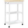 MONZA kitchen cart solid pine wood 60x40x90 cm by , Kitchen and dining carts - Ref: Foro24-376096, Price: 152,70 €, Discount: %