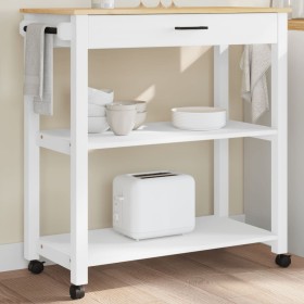 MONZA kitchen cart solid pine wood 84x40x90 cm by , Kitchen and dining carts - Ref: Foro24-376105, Price: 134,99 €, Discount: %