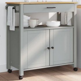 MONZA kitchen cart solid pine wood 84x40x90 cm by , Kitchen and dining carts - Ref: Foro24-376107, Price: 221,99 €, Discount: %