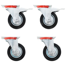 Swivel wheels 4 units 100 mm by vidaXL, Material handling - Ref: Foro24-143457, Price: 28,29 €, Discount: %