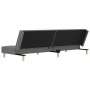 Two-seater sofa bed with two dark gray fabric pillows. by , Sofas - Ref: Foro24-375793, Price: 234,50 €, Discount: %