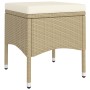 Set comedor jardín 5 pzas ratán sintético vidrio templado beige de , Conjuntos de jardín - Ref: Foro24-3058390, Precio: 257,8...