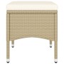 Set comedor jardín 5 pzas ratán sintético vidrio templado beige de , Conjuntos de jardín - Ref: Foro24-3058390, Precio: 257,8...