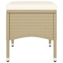 Juego de comedor de jardín 9 piezas ratán sintético beige de , Conjuntos de jardín - Ref: Foro24-3058350, Precio: 514,10 €, D...