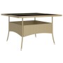 Juego de comedor de jardín 9 piezas ratán sintético beige de , Conjuntos de jardín - Ref: Foro24-3058350, Precio: 514,10 €, D...