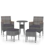 5-Piece Garden Furniture Set Gray Synthetic Rattan by , Garden sets - Ref: Foro24-3058475, Price: 256,04 €, Discount: %