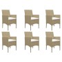 Juego de comedor de jardín 9 piezas beige de , Conjuntos de jardín - Ref: Foro24-3068802, Precio: 736,41 €, Descuento: %