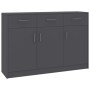 Gray plywood sideboard 110x30x75 cm by , Sideboards - Ref: Foro24-800704, Price: 142,22 €, Discount: %