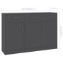 Gray plywood sideboard 110x30x75 cm by , Sideboards - Ref: Foro24-800704, Price: 142,22 €, Discount: %