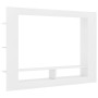 White plywood TV cabinet 152x22x113 cm by , TV Furniture - Ref: Foro24-800738, Price: 71,23 €, Discount: %