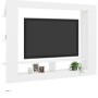 White plywood TV cabinet 152x22x113 cm by , TV Furniture - Ref: Foro24-800738, Price: 71,23 €, Discount: %