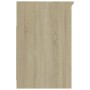 Cajonera de madera contrachapada blanco roble Sonoma 40x50x76cm de , Taquillas y armarios de almacenamiento - Ref: Foro24-801...