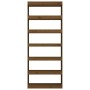 Honey brown pine wood shelf/divider 80x30x199.5 cm by , Bookcases and shelves - Ref: Foro24-808206, Price: 157,65 €, Discount: %