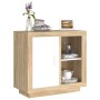 Sonoma-Sideboard in Weiß und Eiche, 80 x 40 x 75 cm von , Sideboards - Ref: Foro24-811831, Preis: 86,85 €, Rabatt: %