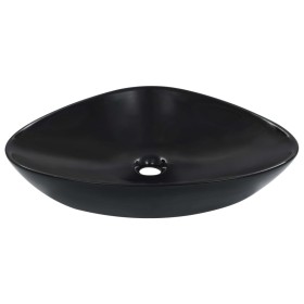 Lavabo 58,5x39x14 cm cerámica negro de vidaXL, Lavabos - Ref: Foro24-143902, Precio: 72,85 €, Descuento: %