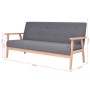 3 seater sofa in dark gray fabric by , Sofas - Ref: Foro24-244653, Price: 264,63 €, Discount: %