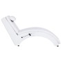 Diván de masaje con almohada de cuero sintético blanco de , Divanes - Ref: Foro24-281345, Precio: 249,51 €, Descuento: %